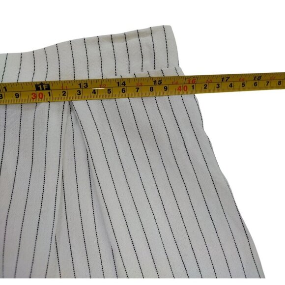 Vienna Sky Womens Striped Wide-Leg Pants XL Rayon/Linen Blend White/Black. - Picture 7 of 7